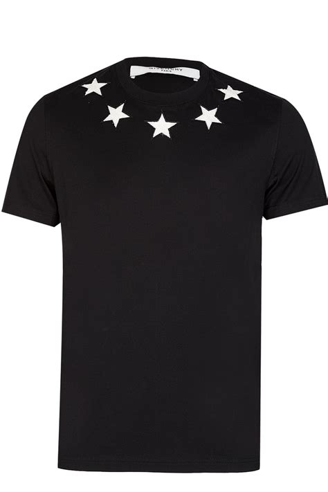 blue givenchy shirt stars|givenchy t shirt men price.